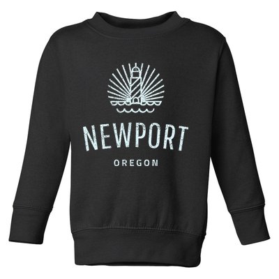 Newport Oregon Lighthouse Coast Souvenir Toddler Sweatshirt