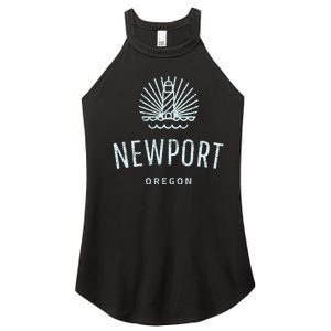 Newport Oregon Lighthouse Coast Souvenir Women's Perfect Tri Rocker Tank