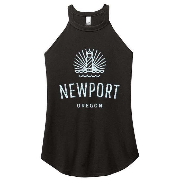 Newport Oregon Lighthouse Coast Souvenir Women's Perfect Tri Rocker Tank