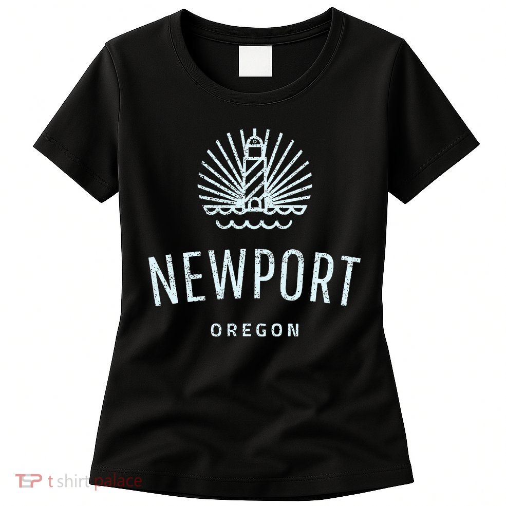 Newport Oregon Lighthouse Coast Souvenir Womens T-Shirt