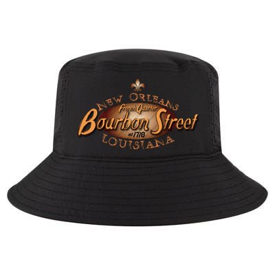 New Orleans Louisiana Bourbon Street French Quarter Cool Comfort Performance Bucket Hat