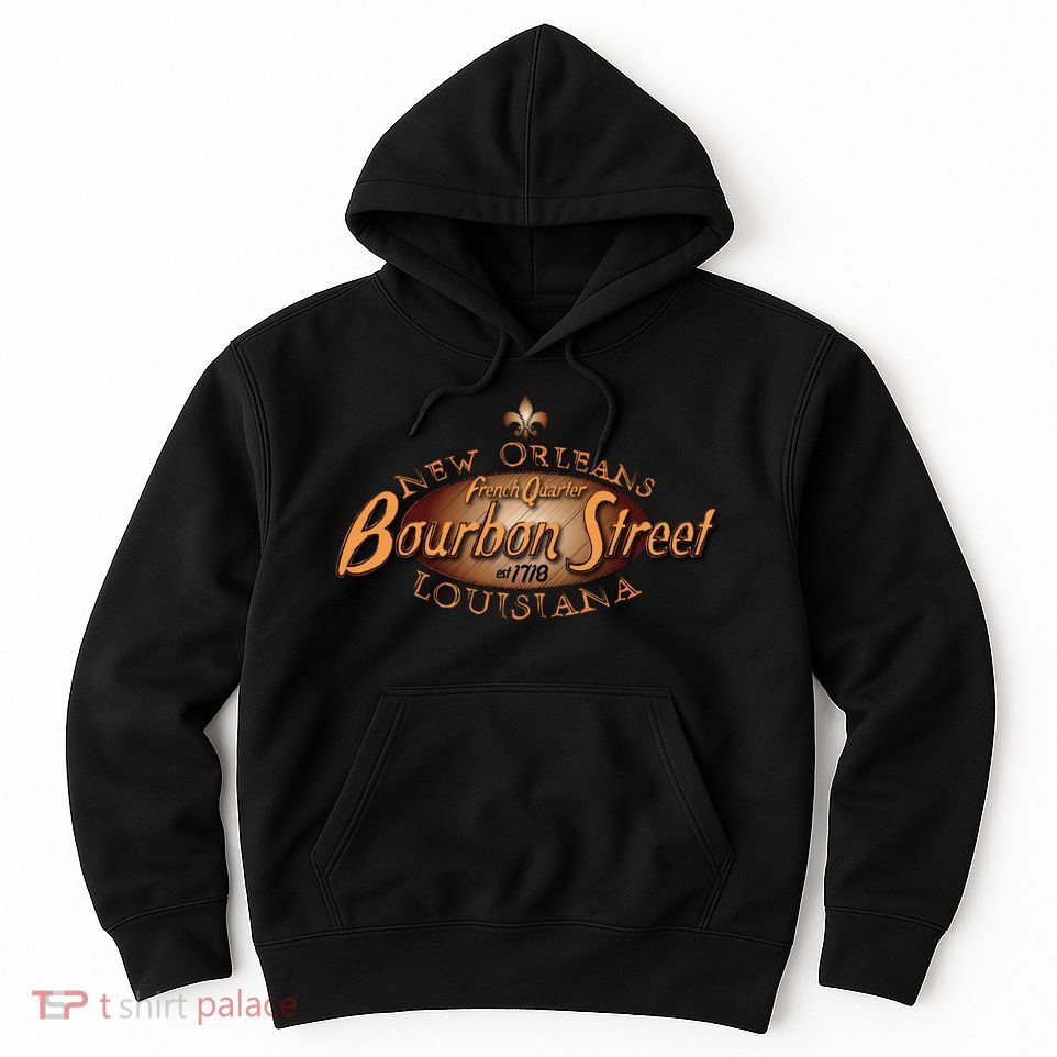 New Orleans Louisiana Bourbon Street French Quarter Hoodie