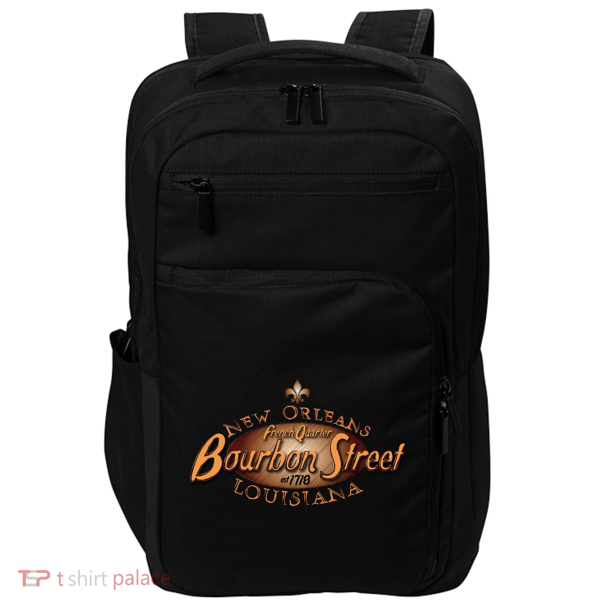 New Orleans Louisiana Bourbon Street French Quarter Impact Tech Backpack