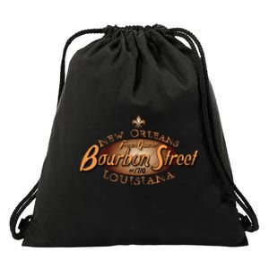 New Orleans Louisiana Bourbon Street French Quarter Drawstring Bag