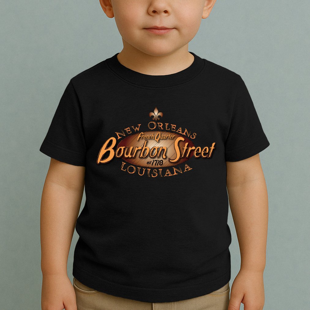 New Orleans Louisiana Bourbon Street French Quarter Toddler T-Shirt