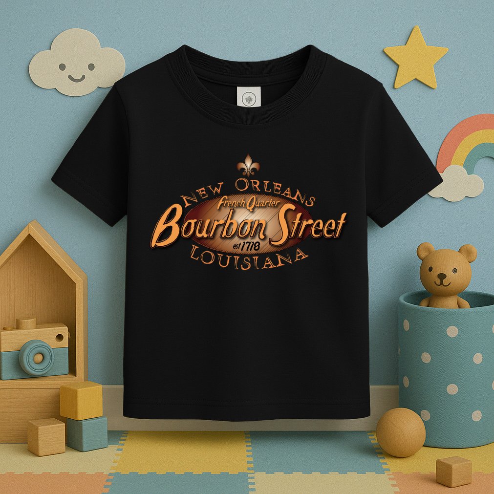 New Orleans Louisiana Bourbon Street French Quarter Toddler T-Shirt