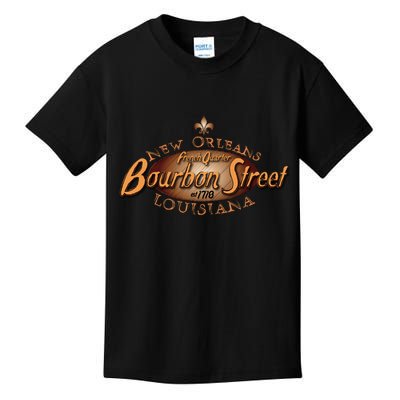 New Orleans Louisiana Bourbon Street French Quarter Kids T-Shirt