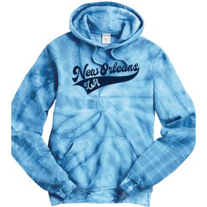 New Orleans Louisiana Retro Throwback Design Classic Tie Dye Hoodie