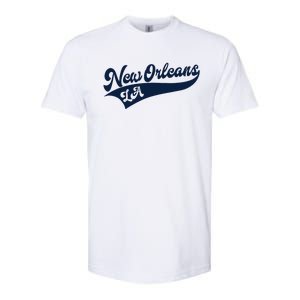 New Orleans Louisiana Retro Throwback Design Classic Softstyle CVC T-Shirt