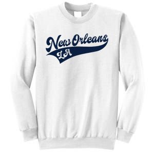 New Orleans Louisiana Retro Throwback Design Classic Sweatshirt