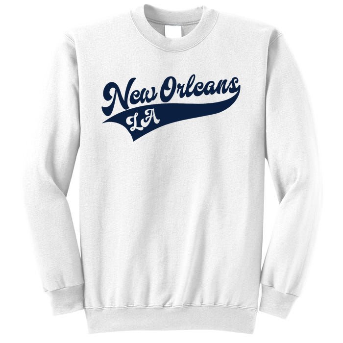 New Orleans Louisiana Retro Throwback Design Classic Sweatshirt