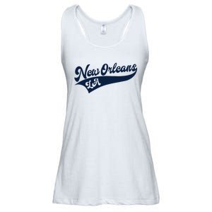 New Orleans Louisiana Retro Throwback Design Classic Ladies Essential Flowy Tank