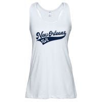 New Orleans Louisiana Retro Throwback Design Classic Ladies Essential Flowy Tank