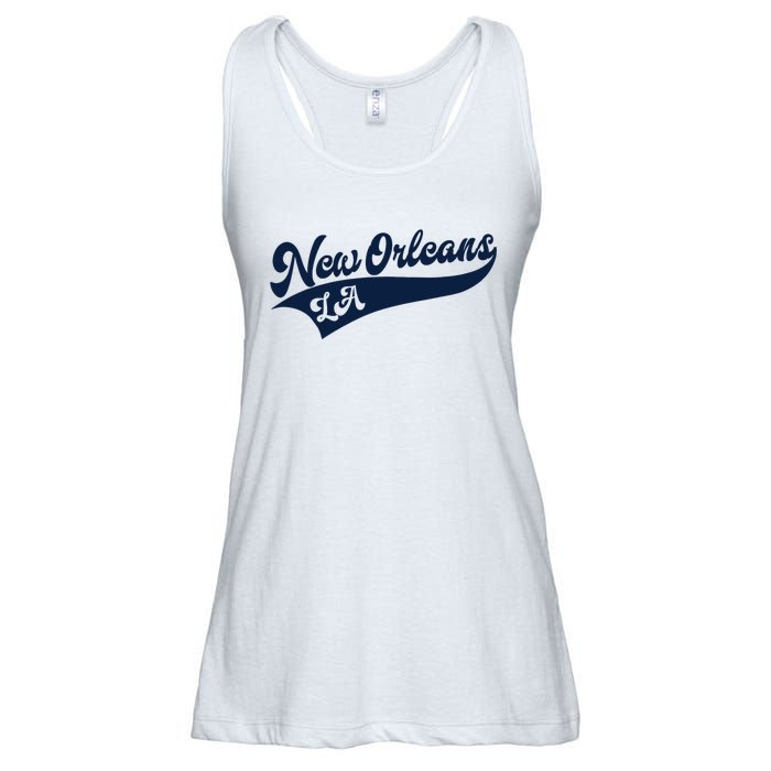 New Orleans Louisiana Retro Throwback Design Classic Ladies Essential Flowy Tank