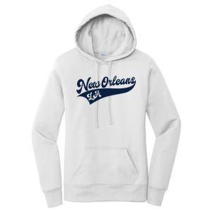 New Orleans Louisiana Retro Throwback Design Classic Women's Pullover Hoodie