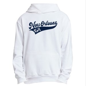 New Orleans Louisiana Retro Throwback Design Classic Urban Pullover Hoodie