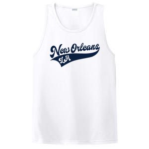 New Orleans Louisiana Retro Throwback Design Classic PosiCharge Competitor Tank