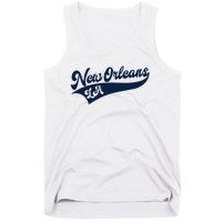 New Orleans Louisiana Retro Throwback Design Classic Tank Top