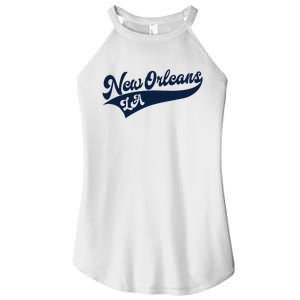 New Orleans Louisiana Retro Throwback Design Classic Women's Perfect Tri Rocker Tank