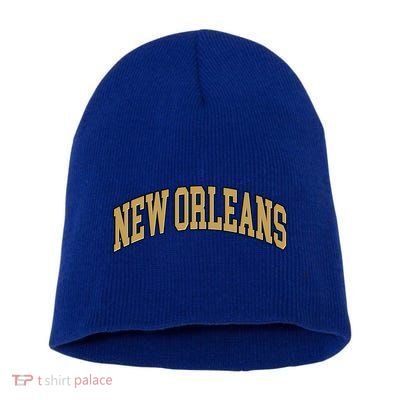 New Orleans Louisiana Throwback Design Print Classic Short Acrylic Beanie