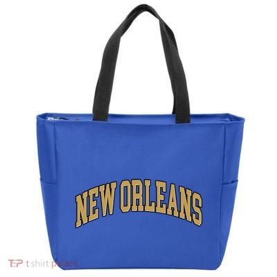 New Orleans Louisiana Throwback Design Print Classic Zip Tote Bag