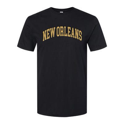 New Orleans Louisiana Throwback Design Print Classic Softstyle CVC T-Shirt