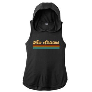 New Orleans Louisiana Ladies PosiCharge Tri-Blend Wicking Draft Hoodie Tank