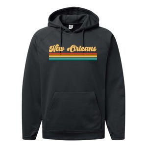 New Orleans Louisiana Performance Fleece Hoodie