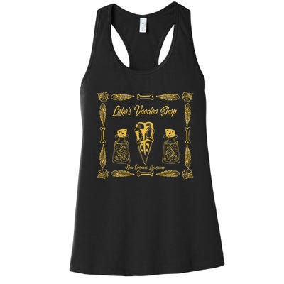 New Orleans Louisiana Voodoo Shop Souvenir Women's Racerback Tank