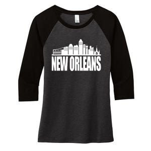 New Orleans Louisiana New Orleans Gift Idea Women's Tri-Blend 3/4-Sleeve Raglan Shirt