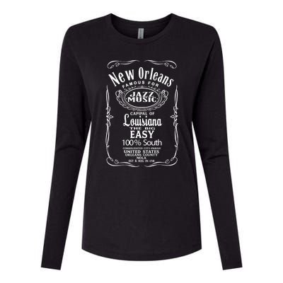 New Orleans Louisiana Usa United States Of America Outdoor Womens Cotton Relaxed Long Sleeve T-Shirt