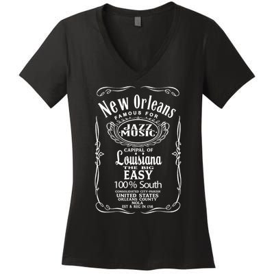 New Orleans Louisiana Usa United States Of America Outdoor Women's V-Neck T-Shirt