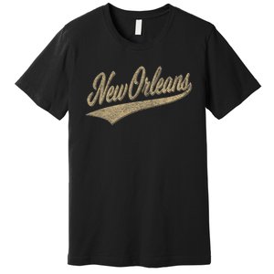 New Orleans Louisiana Varsity Script Classic Sports Jersey Premium T-Shirt