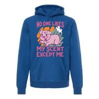 No One Likes My Scent Except Me Funny Farting Pig Funny Gift Premium Hoodie