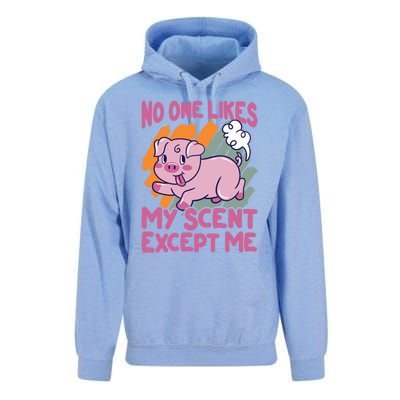 No One Likes My Scent Except Me Funny Farting Pig Funny Gift Unisex Surf Hoodie