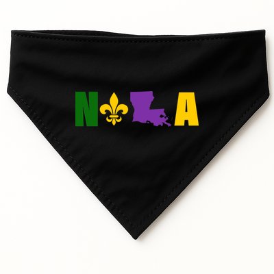 Nola Mardi Gras New Orleans USA-Made Doggie Bandana