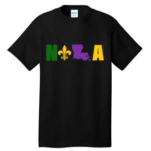 Nola Mardi Gras New Orleans Tall T-Shirt