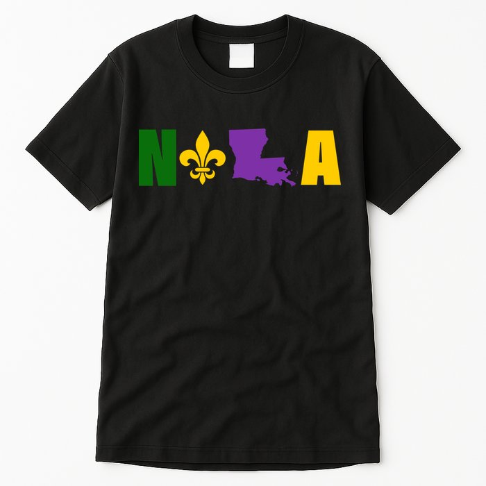 Nola Mardi Gras New Orleans Tall T-Shirt
