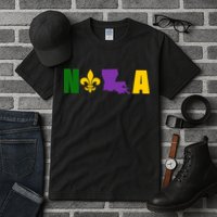 Nola Mardi Gras New Orleans Tall T-Shirt