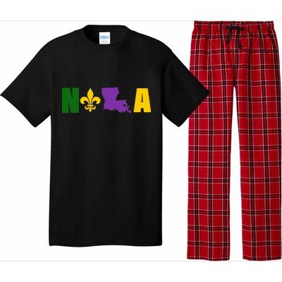 Nola Mardi Gras New Orleans Pajama Set