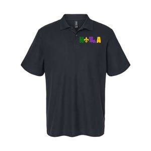 Nola Mardi Gras New Orleans Softstyle Adult Sport Polo