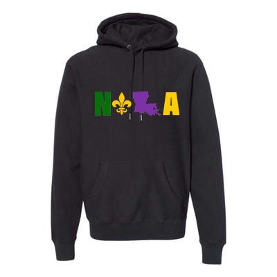 Nola Mardi Gras New Orleans Premium Hoodie