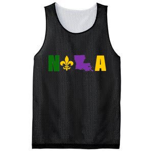 Nola Mardi Gras New Orleans Mesh Reversible Basketball Jersey Tank