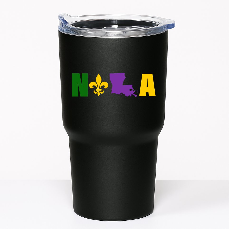 Nola Mardi Gras New Orleans Tumbler
