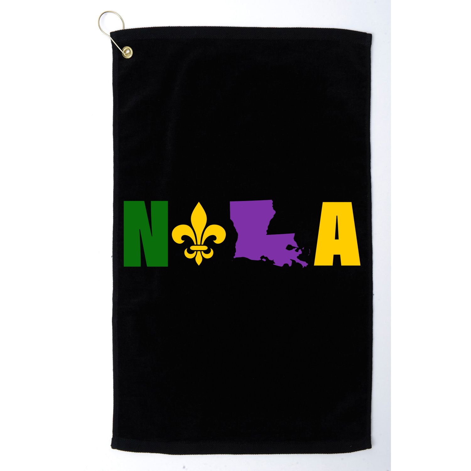 Nola Mardi Gras New Orleans Golf Towel