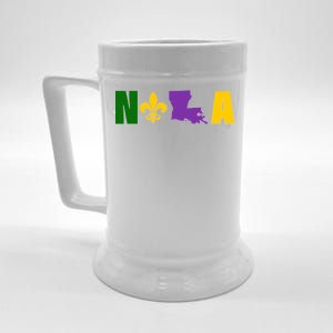 Nola Mardi Gras New Orleans Beer Stein