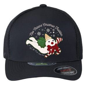 New Orleans Mr Bingle Christmas Tradition Snowmen Christmas Flexfit Unipanel Trucker Cap