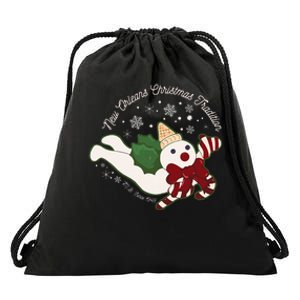 New Orleans Mr Bingle Christmas Tradition Snowmen Christmas Drawstring Bag