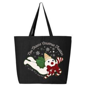 New Orleans Mr Bingle Christmas Tradition Snowmen Christmas 25L Jumbo Tote