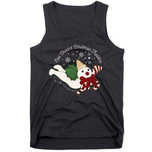 New Orleans Mr Bingle Christmas Tradition Snowmen Christmas Tank Top